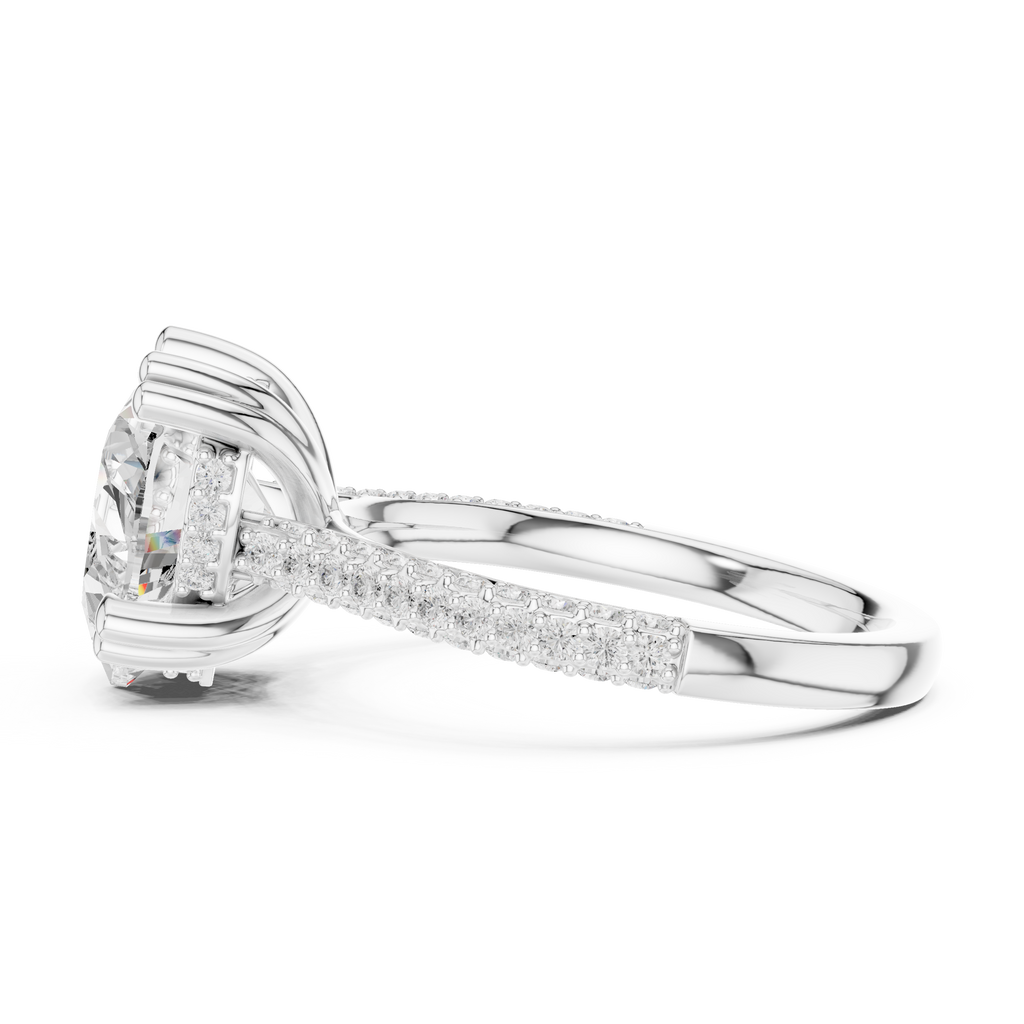 White Éterna Heart Ring