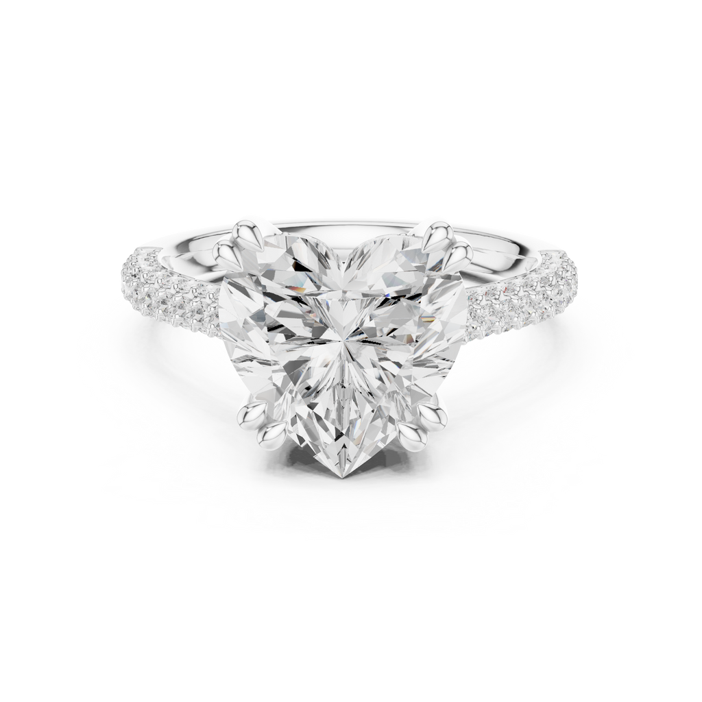 White Éterna Heart Ring