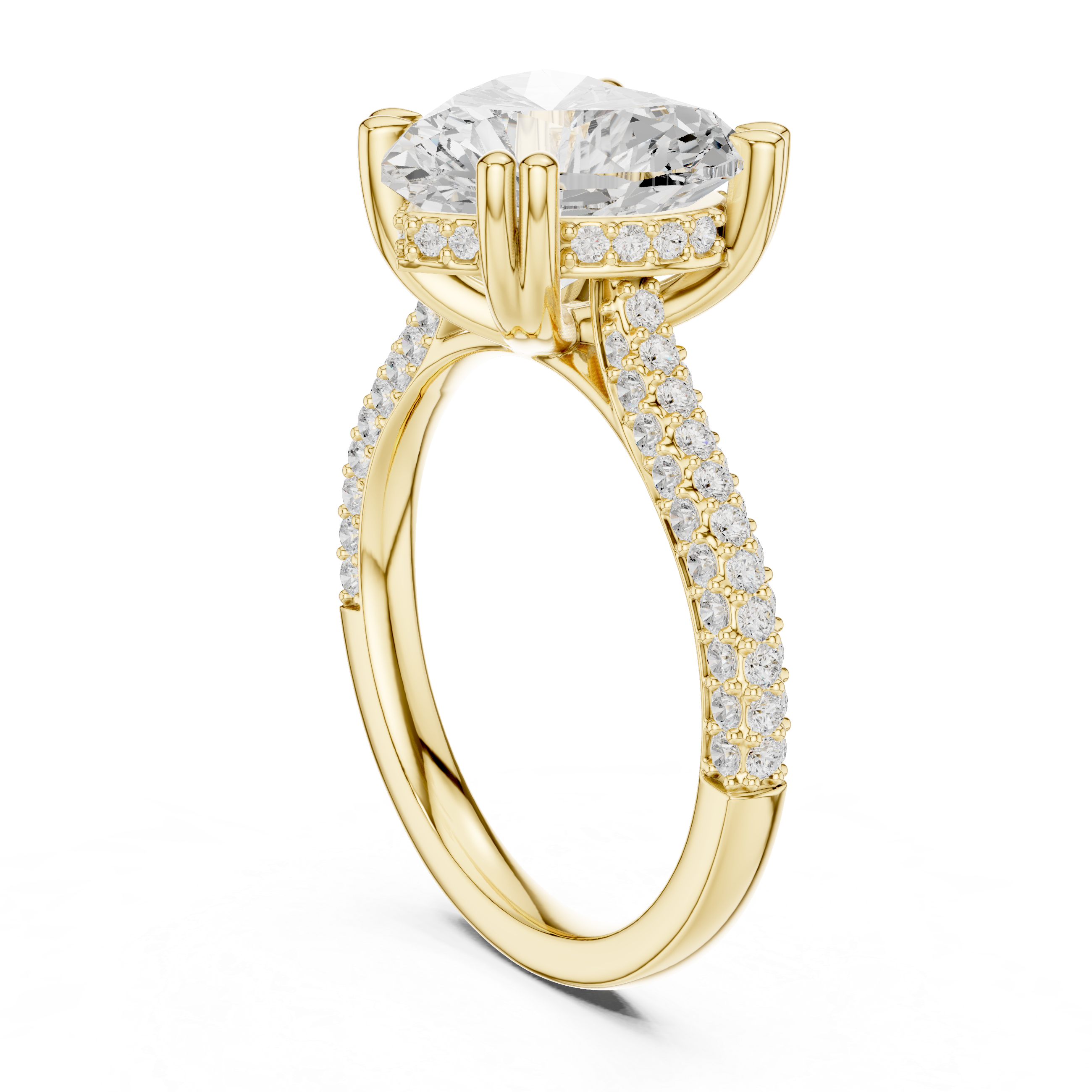 Yallow Gold Éterna Heart Ring