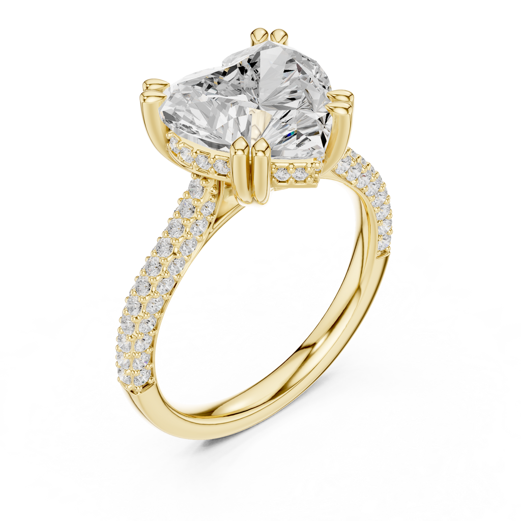 Yallow Gold Éterna Heart Ring