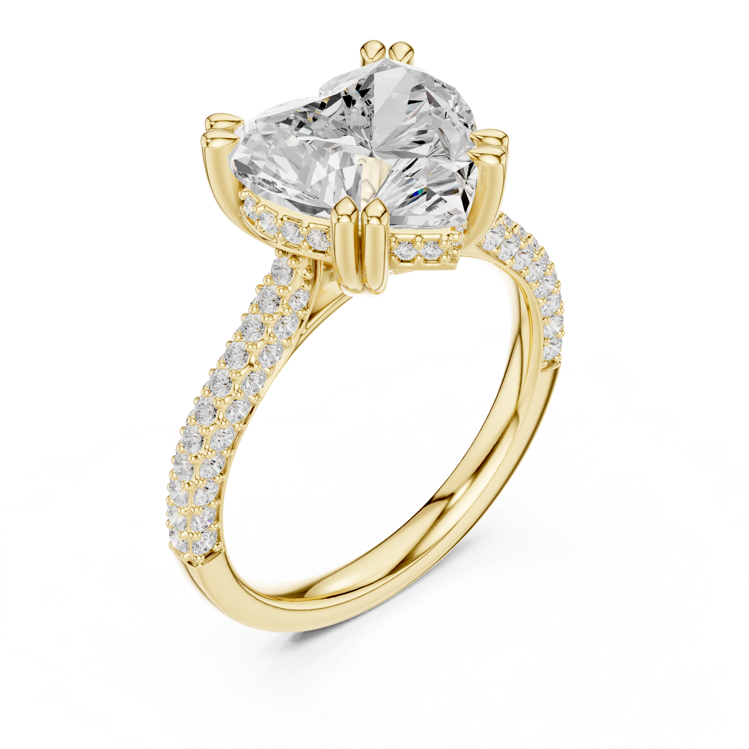 Yallow Gold Éterna Heart Ring