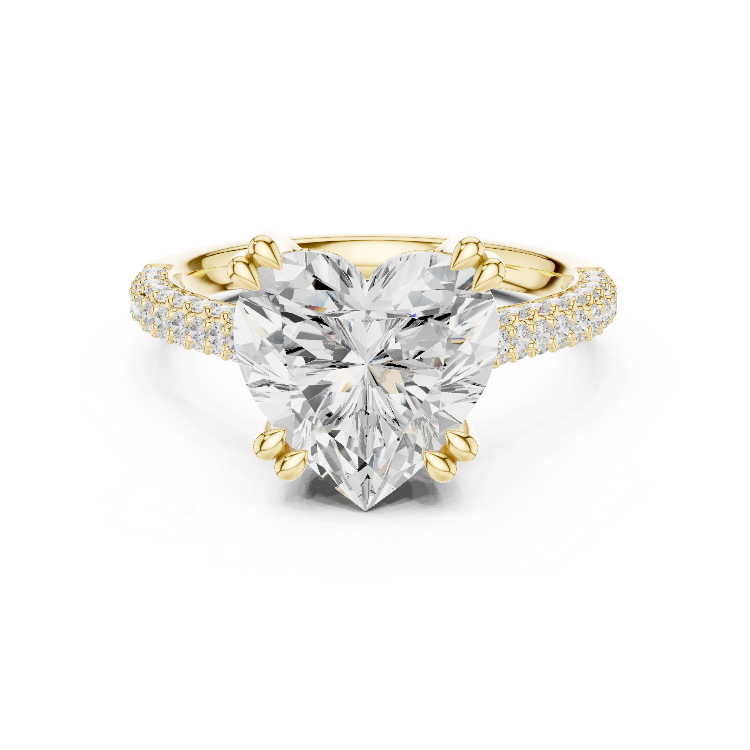 Yallow Gold Éterna Heart Ring