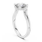 1.93 CT Cushion Cut Diamond Engagement Ring with Round Side Stones