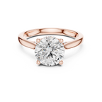 Round Brilliant Hidden Halo Cathedral Engagement Ring – 2.13 CTW Diamond Ring