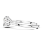 Round Brilliant Hidden Halo Cathedral Engagement Ring – 2.13 CTW Diamond Ring