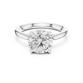 Round Brilliant Hidden Halo Cathedral Engagement Ring – 2.13 CTW Diamond Ring