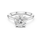 Round Brilliant Hidden Halo Cathedral Engagement Ring – 2.13 CTW Diamond Ring