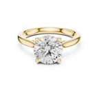Round Brilliant Hidden Halo Cathedral Engagement Ring – 2.13 CTW Diamond Ring