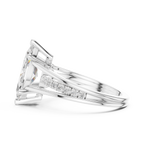 Marquise Cut Cathedral Diamond Engagement Ring with Pavé Accents – 2.09 CTW