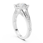 2.00 CT Round Brilliant Diamond Hidden Halo Pavé Engagement Ring