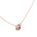 2.50 CT Cushion Cut Solitaire Diamond Pendant Necklace