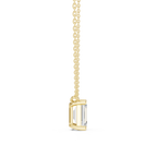 2.50 CT Emerald Cut Solitaire Diamond Pendant Necklace