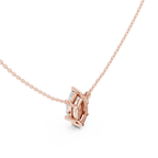 2.50 CT Marquise Cut Solitaire Diamond Pendant Necklace