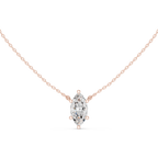 2.50 CT Marquise Cut Solitaire Diamond Pendant Necklace