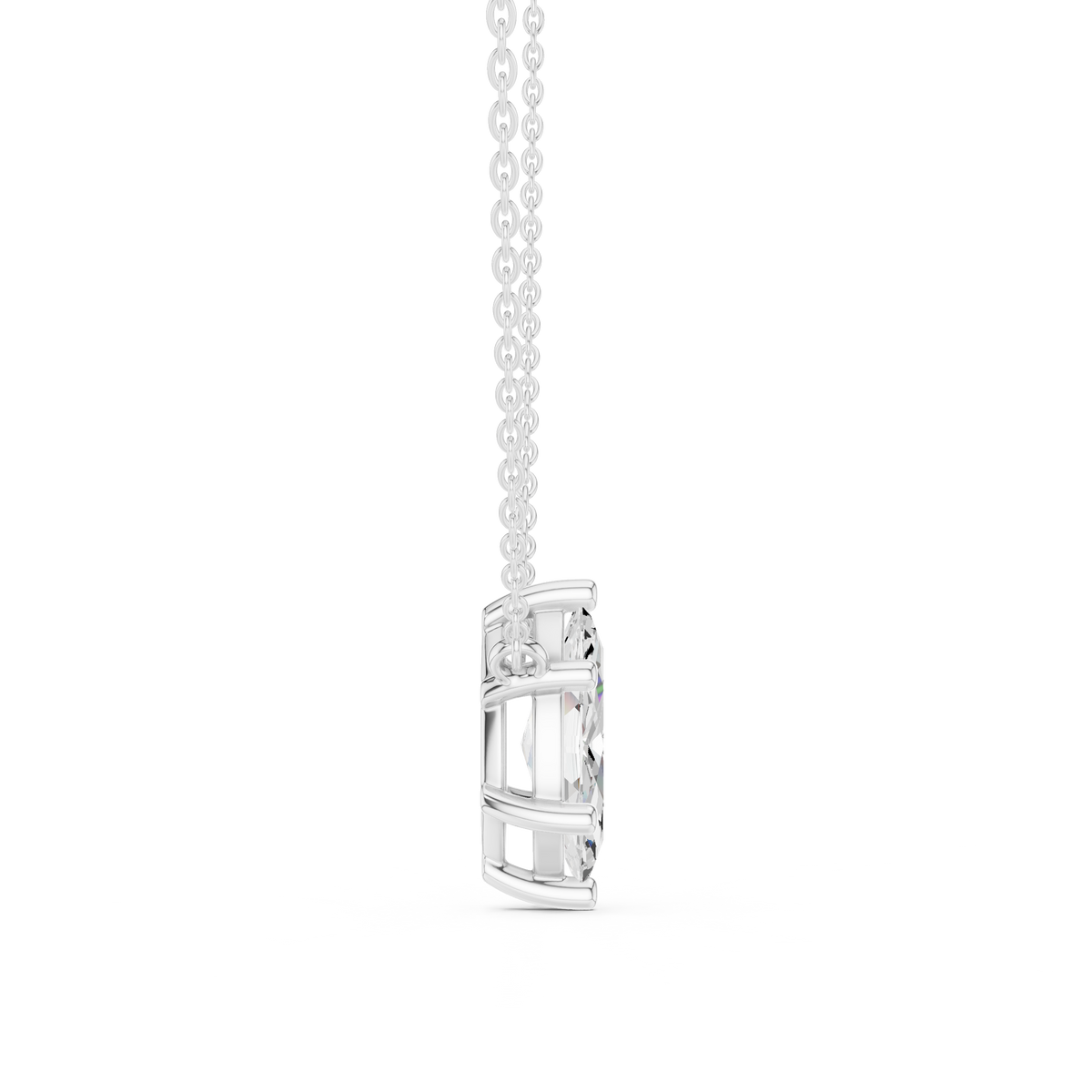 Marquise Cut Solitaire Diamond Pendant – view 4 of 12, lab grown diamond pendant | Jewelix Atelier