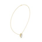 2.50 CT Marquise Cut Solitaire Diamond Pendant Necklace