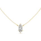 2.50 CT Marquise Cut Solitaire Diamond Pendant Necklace