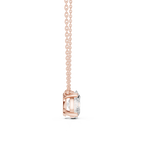 2.50 CT Oval Cut Solitaire Diamond Pendant Necklace