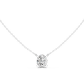 2.50 CT Oval Cut Solitaire Diamond Pendant Necklace