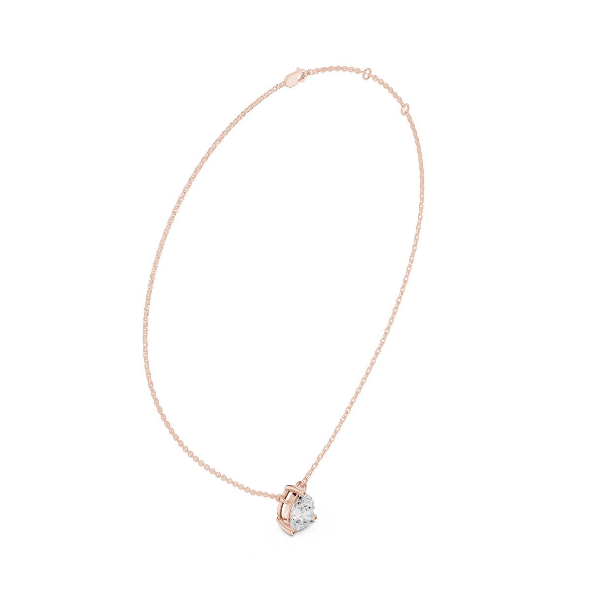 Pear Cut Solitaire Diamond Pendant – view 6 of 12, lab grown diamond pendant | Jewelix Atelier