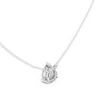 2.50 CT Pear Cut Solitaire Diamond Pendant Necklace