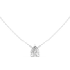 2.50 CT Pear Cut Solitaire Diamond Pendant Necklace