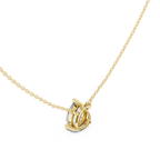 2.50 CT Pear Cut Solitaire Diamond Pendant Necklace