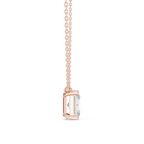 2.50 CT Radiant Cut Solitaire Diamond Pendant Necklace