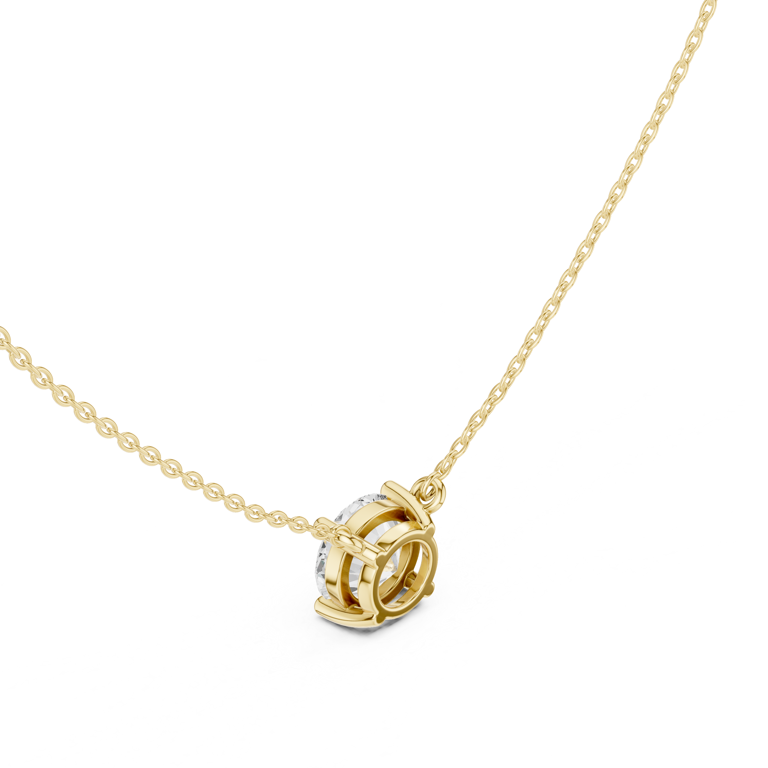 2.50 CT Round Brilliant Cut Solitaire Diamond Pendant Necklace