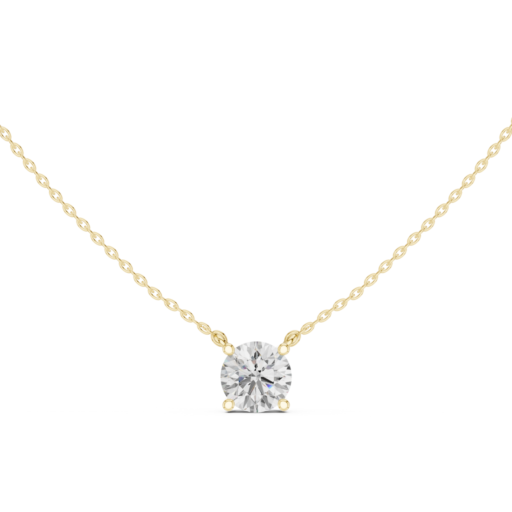 2.50 CT Round Brilliant Cut Solitaire Diamond Pendant Necklace