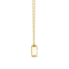 2.50 CT Asscher Cut Bezel Solitaire Diamond Pendant Necklace