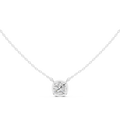 2.50 CT Cushion Cut Bezel Solitaire Diamond Pendant Necklace