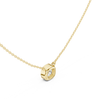 2.50 CT Cushion Cut Bezel Solitaire Diamond Pendant Necklace