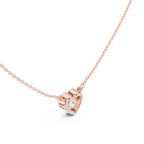 2.50 CT Heart Cut Bezel Solitaire Diamond Pendant Necklace