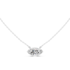 2.50 CT Marquise Cut Bezel Solitaire Diamond Pendant Necklace