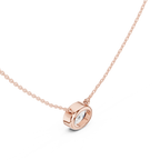 2.50 CT Oval Cut Bezel Solitaire Diamond Pendant Necklace