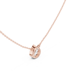 2.50 CT Pear Cut Bezel Solitaire Diamond Pendant Necklace