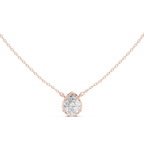 2.50 CT Pear Cut Bezel Solitaire Diamond Pendant Necklace