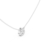 2.50 CT Pear Cut Bezel Solitaire Diamond Pendant Necklace