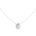2.50 CT Pear Cut Bezel Solitaire Diamond Pendant Necklace