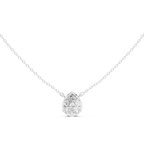 2.50 CT Pear Cut Bezel Solitaire Diamond Pendant Necklace
