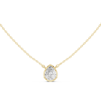 2.50 CT Pear Cut Bezel Solitaire Diamond Pendant Necklace