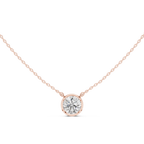2.50 CT Round Cut Bezel Solitaire Diamond Pendant Necklace