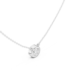 2.50 CT Round Cut Bezel Solitaire Diamond Pendant Necklace