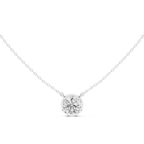 2.50 CT Round Cut Bezel Solitaire Diamond Pendant Necklace