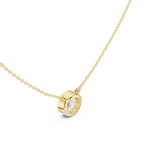 2.50 CT Round Cut Bezel Solitaire Diamond Pendant Necklace