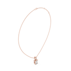 1.50 CT Emerald Cut Diamond Pavé Bail Pendant Necklace in 14K & 18K Gold