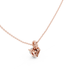 1.50 CT Heart Cut Diamond Pavé Bail Pendant Necklace in 14K & 18K Gold