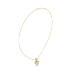 1.50 CT Heart Cut Diamond Pavé Bail Pendant Necklace in 14K & 18K Gold