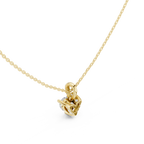 1.50 CT Heart Cut Diamond Pavé Bail Pendant Necklace in 14K & 18K Gold